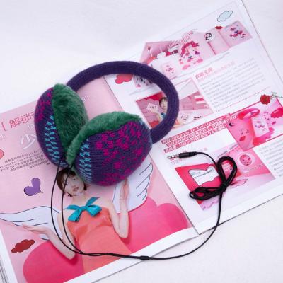 China Hot Selling Comfortable Hot Selling Female Children Girls Lady Plush Ear Muffs Music Earphone Muffs for sale