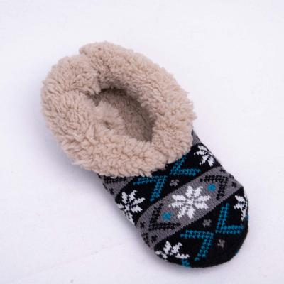 China Non-slip QUICK DRY silica gel keep warm thermal socks mow Lady Floor Socks Printed for winter for sale