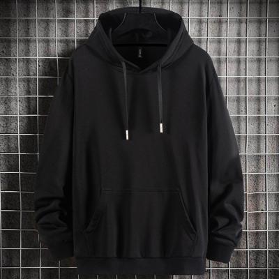 China Custom Hooded Anti-wrinkle White Plus Size Men's Pullover Hoodie Embroidery Wholesale Printed Streetwear Oversized Mens Hoodies for sale