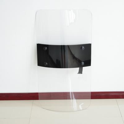 China High Strength Police Equipment PC Anti Riot Shield Plastic Factory Price Riot Shield for sale