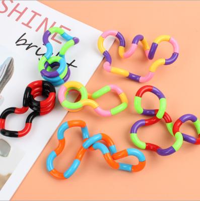 China Manufacturers Sell Brain Exercise Fidget Toy Relieve Wholesale 18 Stress Knots DIY Fidget Twister Strings Toys About 3.5*3.5*3.8cm for sale