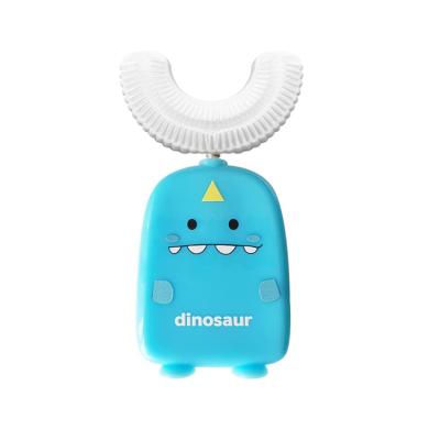 China Travel Food Grade Manual Toothbrush With Bristle Silicone Toothbrush U Shaped Head For Kids for sale