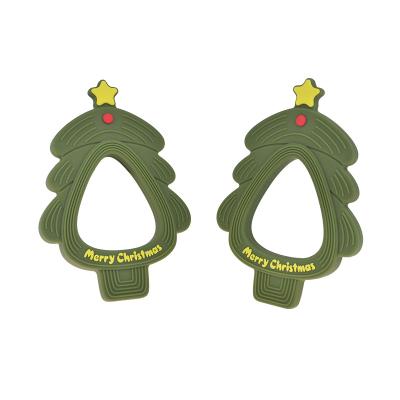 China Toy Silicone Free Baby Soft Teething Toys Christmas Tree Silicone Gum Chewing / Teething Toy for sale