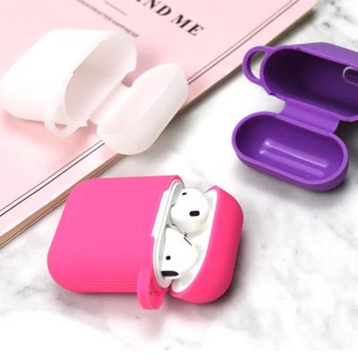 China Eco-friendly Shockproof Soft Cover Device Silicone Earphone Case For AirPods Earpods Charging Case Cover for sale