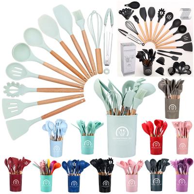 China Home Kitchen Cooking Hot Sale Household Kitchen Utensil Set Silicone Kitchen Tools Kitchen Accessories Set Utensils for sale