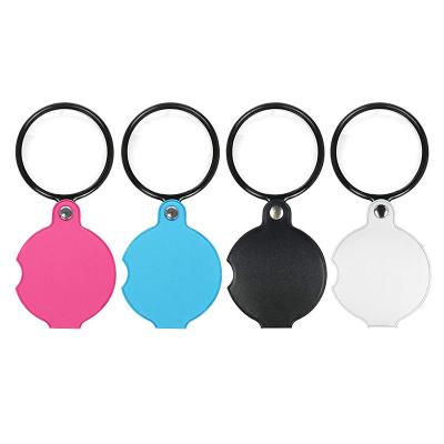 China 10x Magnifying Glass Folding Pocket Jewelry Leather Reading Portable Leather Magnifier for sale