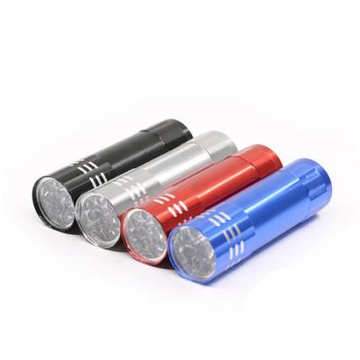 China Emergency Customized Logo Mini 9 Led Light Rechargeable Flashlight For Outdoor for sale