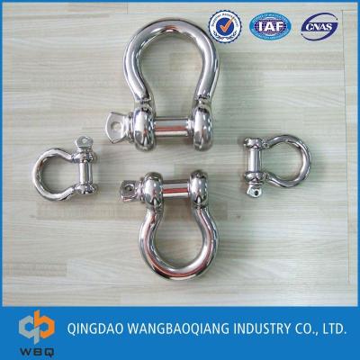 China Lifting Pads Screw Pin Bow Crane Shackles Blue for sale