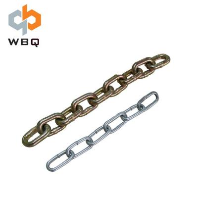 China Mooring Chain DIN 763 hot dip galvanized long link chain, for marine use, dock fender, marina, pontoon for sale