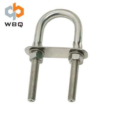 China Factory sale lifting and connecting cable forged u eye bolt lifting hook bolt with nut for sale