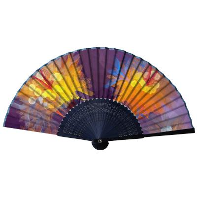 China Fashion Natural Sustainable Handmade Wholesale Elegant Custom Folding Bamboo Hand Fan for sale