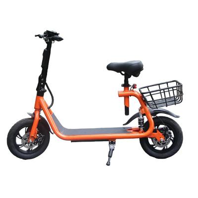 China (Shock Absorber) Aluminum Ebike With Seat And Basket Factory Outlet Manufacturer Wholesale Fast Electric Bike Scooter Adults 36v 350w Step Motorcycle for sale