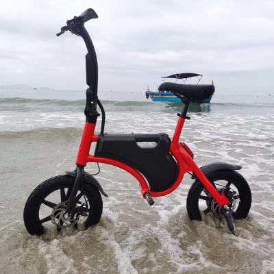 China Aluminum alloy 500w foldable electric bicycle mountain bikes 14inch folding e bike 48V 7.5ah lithium battery fat tire ebike fatbike fat bike for sale