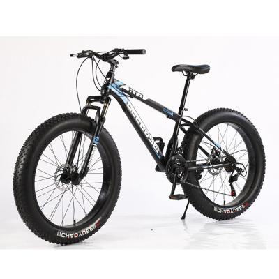 China Steel mountain bicycle 24 new 26 inch 21 shock fork 4.0 speed fat bike snow bikes beach fat tire bicycles off road cheap for sale