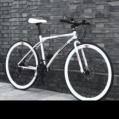 China Beautiful Steel Fixed Bike 40 60mm Rim Aluminum Alloy 700C Wheel Carbon Steel Bikes Road City Adult Track Bikes Hard Fork for sale