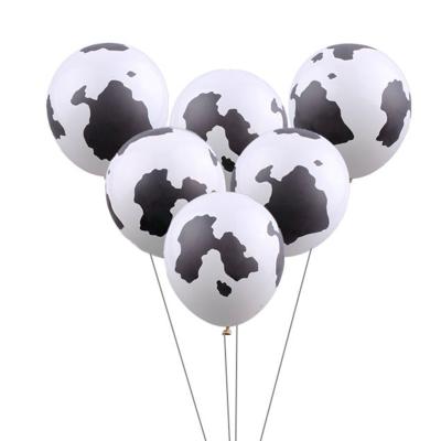 China Gift toy 12 inch 2.8 gram deep five face printing funny cow balloons latex balloon party decoration cow printing balloon for sale