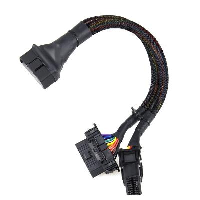 China High Quality Universal OBD 16pin Male To Female OBD2 Extension Cable For ELM 327 V1.5 For Car Diagnostic Tool Auto Scanner For OP-COM for sale