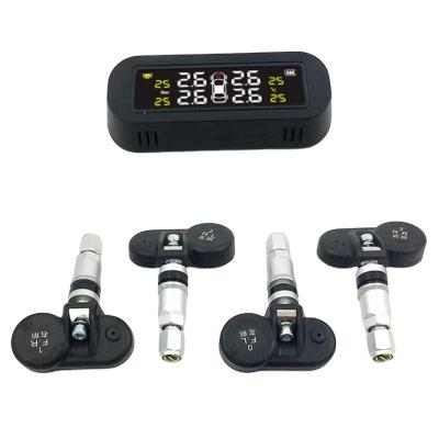 China Universal External Tire Pressure Monitoring System TPMS Equipment Solar Hidden Wireless Cars Tire Pressure Sensor for sale