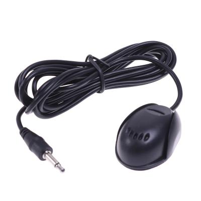 China Mini 3.5mm Wired Paste Type Handheld Microphone Meeting Player Microphone Mic For Car External Radio Laptop DVD Audio Stereo Speaker for sale