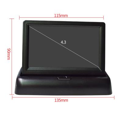 China GPS HD LCD Car Monitor 4.3 Inch TFT Display Desk/Foldable/4.3