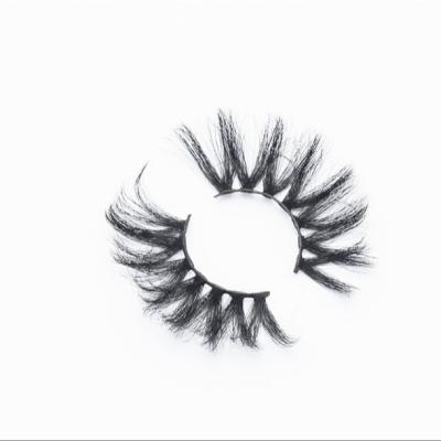 China New Arrival Thick Fluffy Curly Soft Eyelash Real Mink 5d False Eyelashes Silk for sale