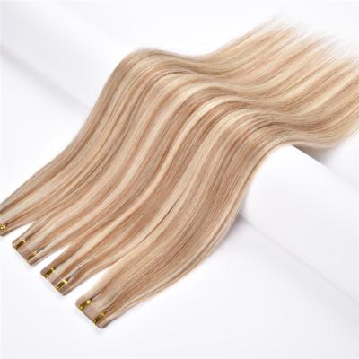 China European Russian Remy Tape In Hair Extension High Quality Natural Silky Straight Wave Hair Tape Hair Extension for sale