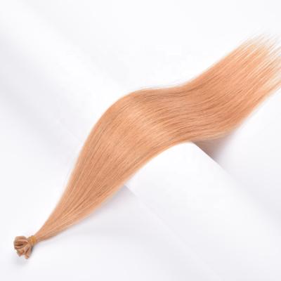 China Silky Straight Wave Keratin U Tip Nail Tip 100% Natural Remy Hair Extensions Virgin Hair Best Quality Hair Samples for sale