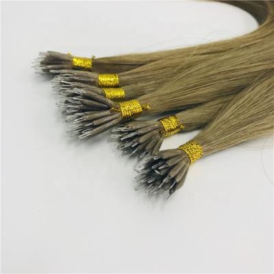 China Silky Straight Wave Keratin Fusional Stick Tip Hair Extension Nano Bead Hair Prebonded Hair Extension for sale