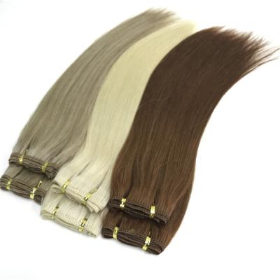 China Silky Straight Wave Private Label Hair Products Cuticle Aligned Grade 10A Hair Extension Weft for sale