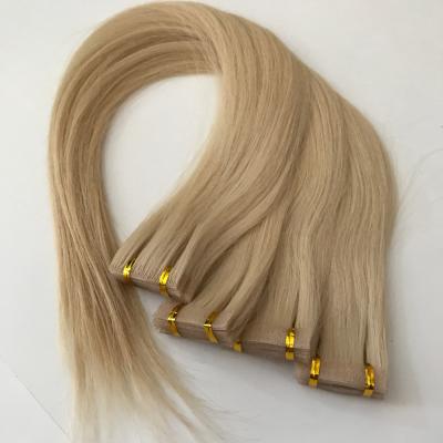 China Super Wave No Shedding No Tangle Hair Extension 100% Hand Tied PU Skin Weft for sale