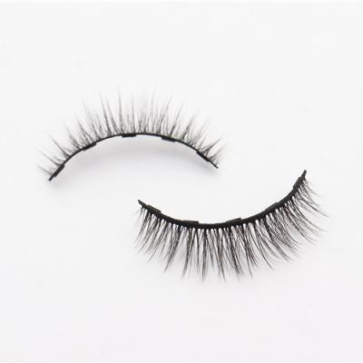 China Real Mink Eyelash Magnetic Eyelash With Natural Private Label Logo Design From Lash Factory Direct Supply Eyeliner Invisible Strip Style Eye Samples for sale