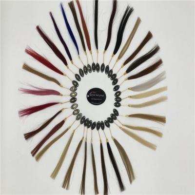 China Popular Silky Straight Wave Remy Color Ring Color Chart For Hair Extensions Sample Color Ring Color Chart for sale