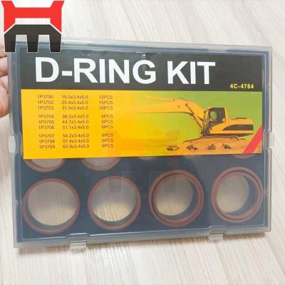 China Hot Sale E320B/C/D E330B/C/D E345D E349D 4C-4784 O Ring Box For CAT Excavator Oil Seal D-Ring Kit 4C4784 for sale