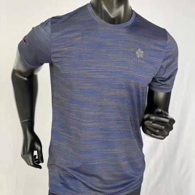 China Men's Casual Gym T-shirts Breathable Quick Dry Sports T Shirts Shorts Polyester T-shirt With Printing Blank T-shirt Active Wear for sale