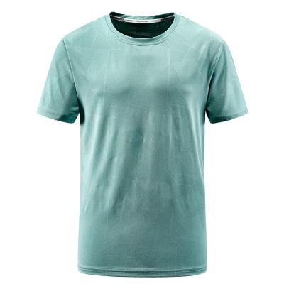 China OEM Custom Men's Blank T-shirt Gym Breathable Quick Dry Casual T Shirts Polyester T Shirts for sale