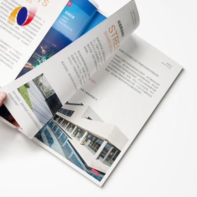 China paper & Cardboard Custom Film Surface Finish Soft Cover Full Color Cheap Booklet Brochure Printing for sale