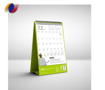 China Wholesale Promotion Design Cardboard Table 2021-2022 Customized Calendar Desk Calendar Printing for sale