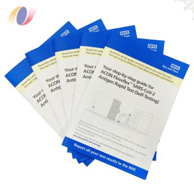 China paper & Cardboard Custom Printing Booklet PHARMACY Manual Multi Fold Leaflet Printing for sale