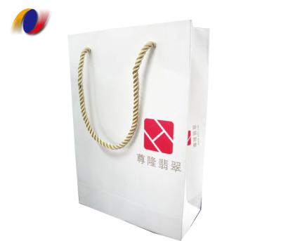 China Handmade wholesale high quality paper bag, custom made paper bag, customized natural eco-friendly shopping bag for sale