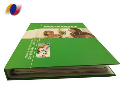 China paper & Hard Cover A4 File Folder Cardboard Cardboard Custom Printing 3 Ring Binder for sale