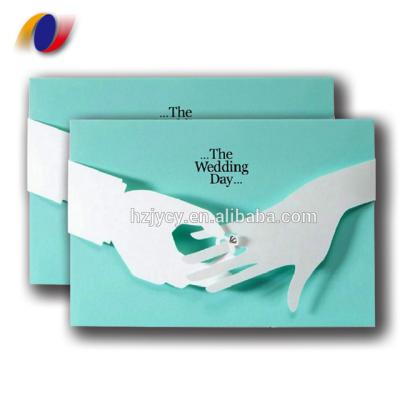 China Europe Customized Printing European Style Invitations Hollow Out Exquisite Wedding Invitations Holiday Greeting Card for sale