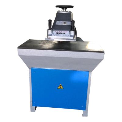 China Shoe Making Industry Manual Hydraulic Swing Arm Cutting Machine For Fabric / Textile With Low Price for sale