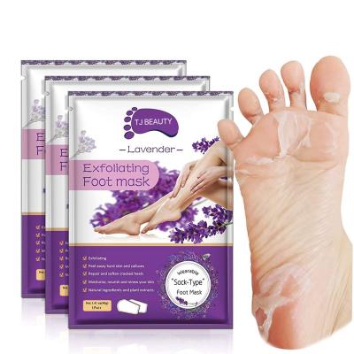 China Anti-wrinkle Foot Care Peeling Dead Skin Removal Exfoliating Foot Mask for sale