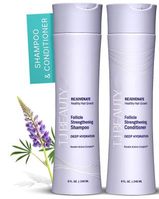 China Anti-wrinkle OEM Volumizing Shampoo and Conditioner Set for Hair Repair and Growth with Biotin and Keratin Amino Complex for sale