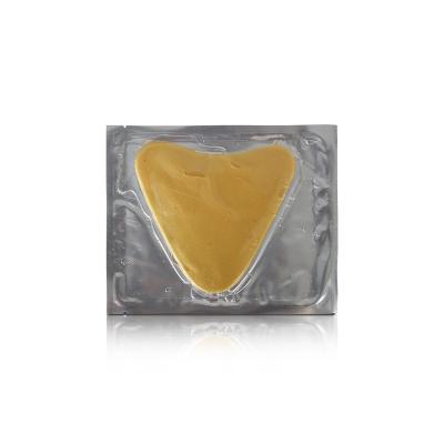 China Anti-wrinkle Crystal Chest Mask Heart Shape Gold Hydrogel Mask For Chest Collagen Decollete Crystal Breast Mask Chest Pad for sale