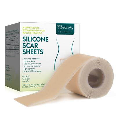 China Scar Repair Medical Silicone Scar Gel Removal Sheets Painless Soft Scar Strips Reusable Silicone Scar Tapes Medical Grade for sale