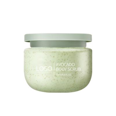 China Anti-wrinkle Natural Whitening Body Scrub Exfoliating Moisturizing Body Care Nourishing Reducing Roughness Avocado Bath Salt Body Scrub for sale