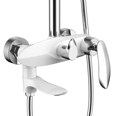 China Modern Shower Mixer Brass Thermostatic Bath Faucet Bath Shower Suite Accessories Water Mixer for sale