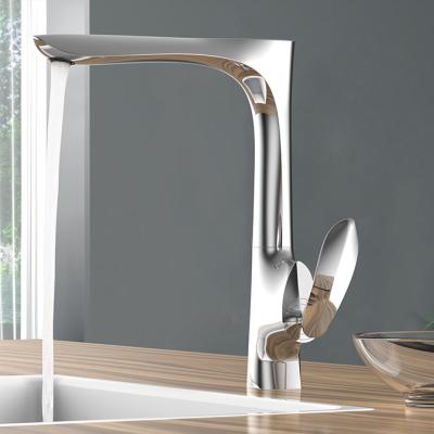 China Thermostatic Brass Single Bracket Mixer Tap Single Hole Kitchen Faucets Kitchen Faucets Water Sink Faucet for sale