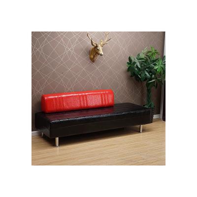 China Hot Selling Modern Wooden-frame Beauty Furniture Bench Beauty Salon Chair Waiting Sofa for sale